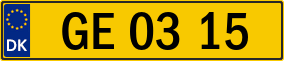 Trailer License Plate